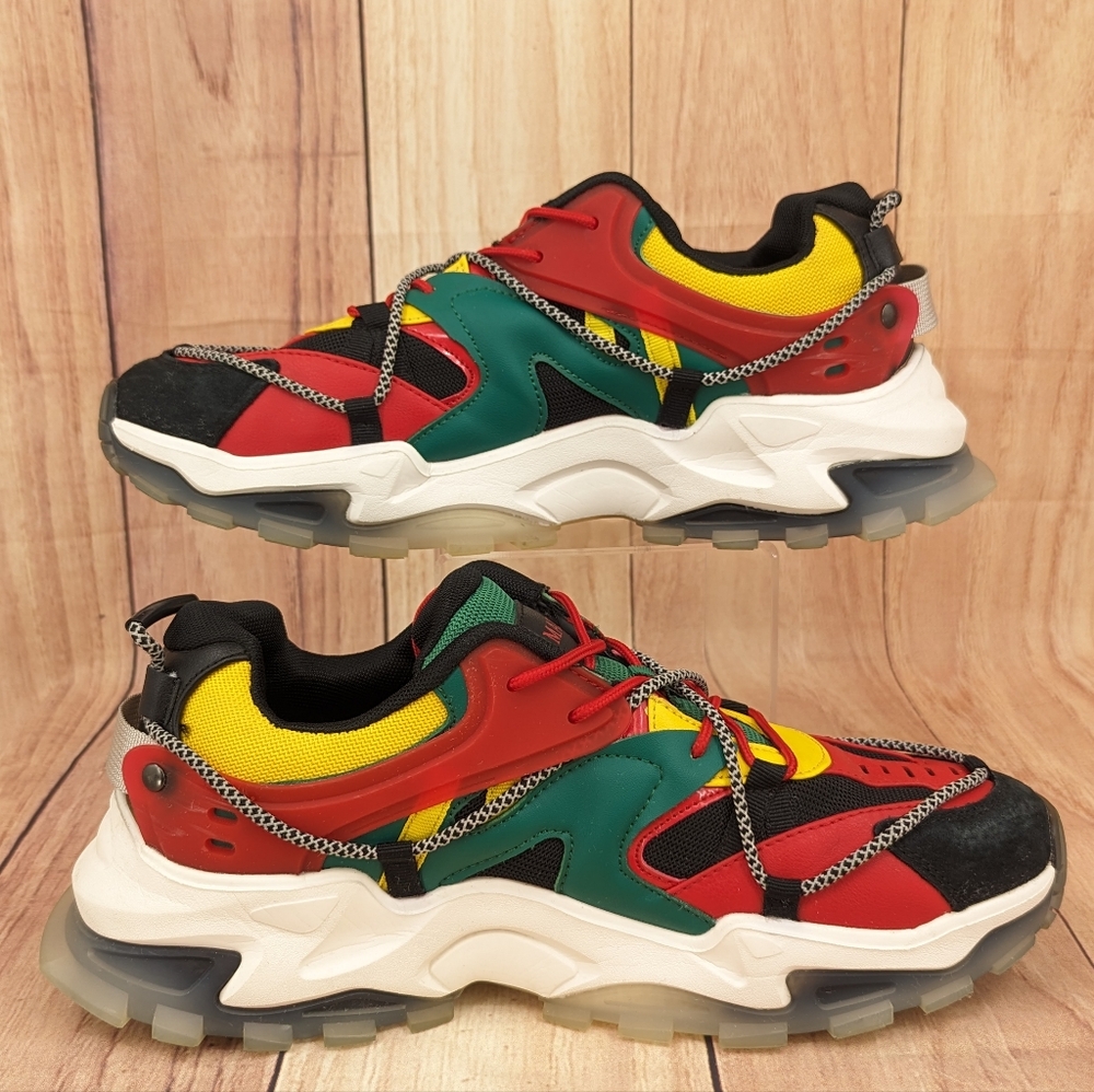 MAZINO Men's Strata Multicolor Sz 10.5 Streetwear Sneakers Colorblock - Picture 6 of 10